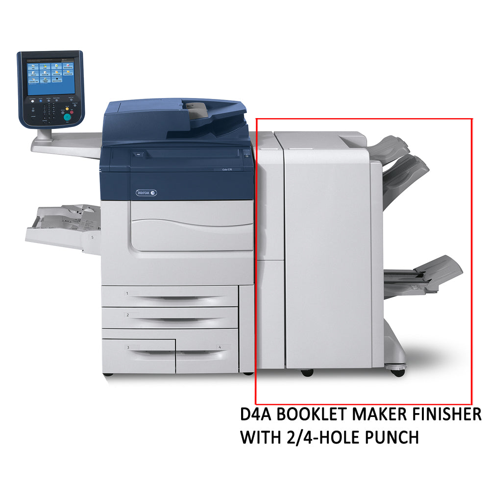 Xerox D4A BR Booklet Maker Finisher with 2/3 Hole Punch ABD Office