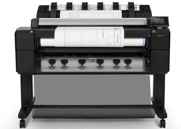 HP DesignJet T2500 36-inch 2 Roll Color Inkjet Wide Format Printer Scanner