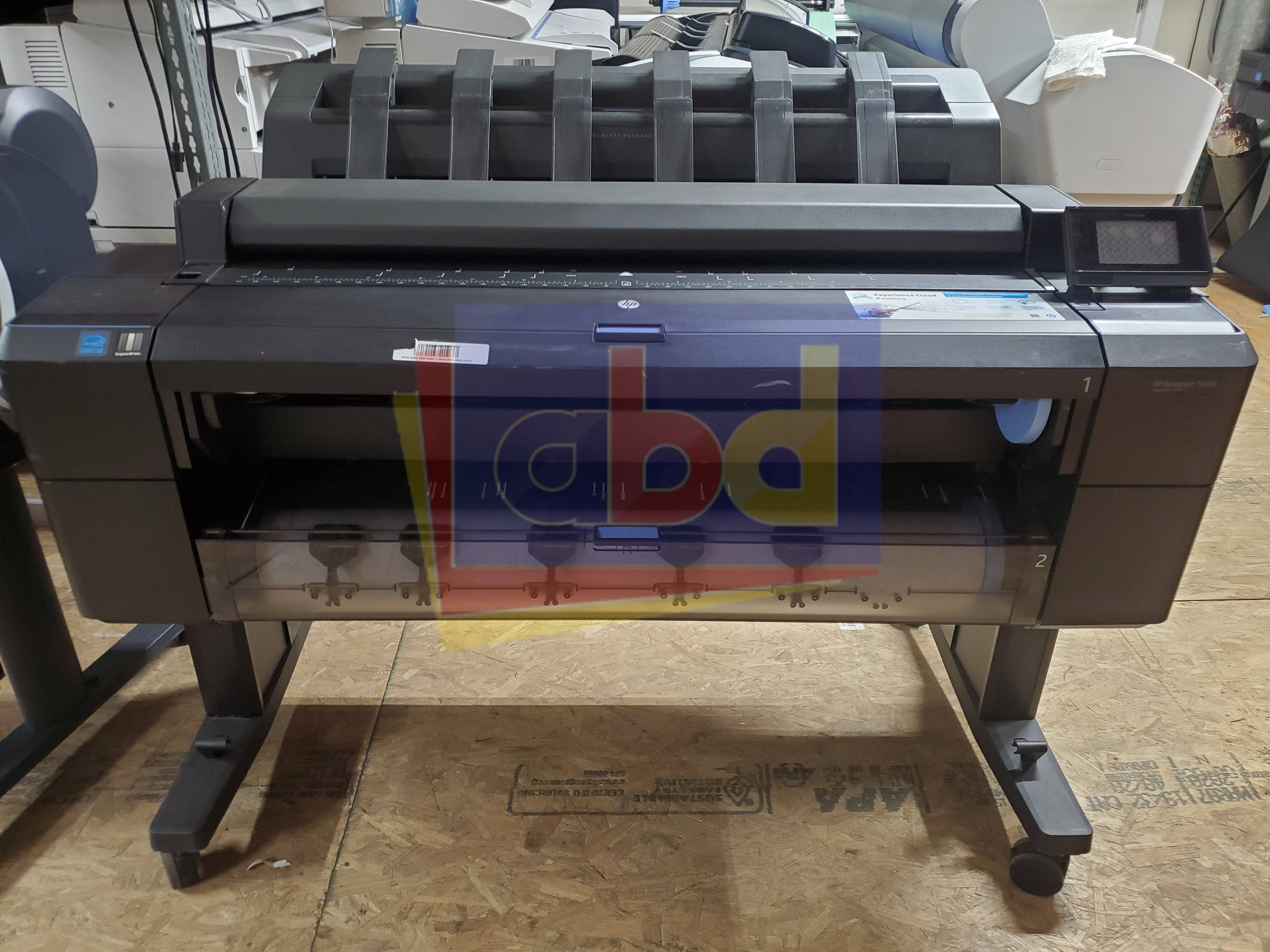 Hp R2500 HP DesignJet T2500 36-inch Color Inkjet Wide Format Printer Scanner ...